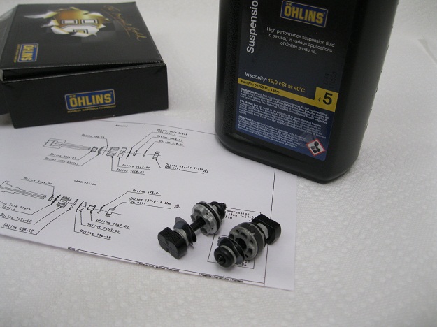 Ohlins Piston and Fork Fluid Kit Valving Honda CRF250L _Rally