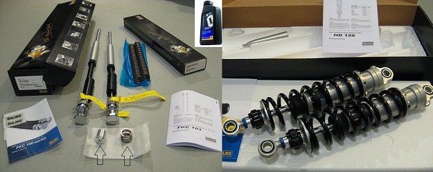 Ohlins Combo HD159 and Harley-Cartridge-kit-FKC1011